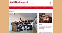 Desktop Screenshot of koningsoord.org